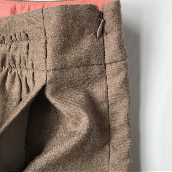Tan Wool J. Crew A-line Skirt - Size 6 - Picture 2 of 4